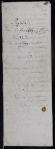 Registro dei cresimoti li 21 luglio 1825.